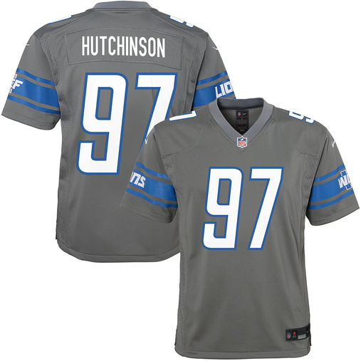 Detroit Lions Nike Game Jersey - Battle Blue - Custom - Mens