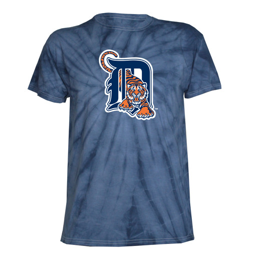 Detroit Tigers New Era Team Tie-Dye T-Shirt - Navy