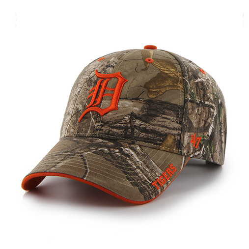47 Brand Detroit Tigers Real Tree Camo Frost MVP Adjustable Hat Adjustable
