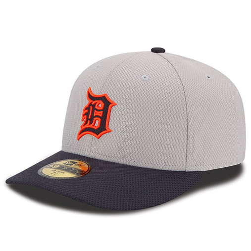 New Era Gray Detroit Tigers 2023 On-Field Batting Practice Low Profile 59FIFTY Fitted Hat