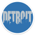 MI Culture Blue w/ Gray Detroit Skyline Vinyl Decal