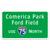 Comerica Park & Ford Field Interstate Sign Decal