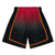 Detroit Pistons Mitchell & Ness 1998-99 Hardwood Classics Fadeaway Reload 3.0 Swingman Shorts - Red/Black