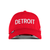Detroit Red Wings Adidas Reverse Retro 2.0 Slouch Adjustable Hat - Red