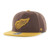 Detroit Red Wings 47 Brand Sure Shot Under 2Tone Captain Snapback Hat - Brown/Yellow