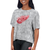 Detroit Red Wings Certo Women's Turnout Cropped T-Shirt - Gray