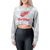 Detroit Red Wings Certo Women's Central Cropped Long Sleeve T-Shirt - Gray