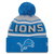 Detroit Lions New Era Evergreen Knit Hat - Blue