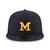 Michigan Wolverines New Era Vintage 59FIFTY Fitted Hat - Navy