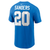 Barry Sanders Detroit Lions Nike Name and Number T-Shirt - Blue