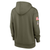 Detroit Lions Nike Women's Salute to Service Performance Pullover Hoodie - Olive
