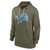 Detroit Lions Nike Women's Salute to Service Performance Pullover Hoodie - Olive
