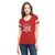 47 Brand Detroit Red Wings Women's Joe Louis Arena Farewell Season Red Off Campus Short Sleeve T-Shirt