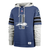 Detroit Lions ’47 Retro Double Header Blitz Cornerback Pullover Hoodie - Blue