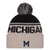 Michigan Wolverines New Era Vault Knit Hat - Chrome