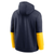 Michigan Wolverines Jordan Brand 2024 Sideline Club Pullover Hoodie - Navy