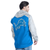 Detroit Lions G-III Lateral Lateral Half-Zip Hoodie Jacket - Blue/Gray