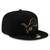 Detroit Lions New Era Metallic Gold 59FIFTY Fitted Hat - Black