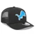 Detroit Lions New Era Trucker 9SEVENTY Stretch-Snap Hat - Black