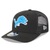 Detroit Lions New Era Trucker 9SEVENTY Stretch-Snap Hat - Black