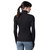 Detroit Lions MSX Women's Jordan Mock Neck 1/2-Zip Jacket - Black