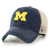 Michigan Wolverines '47 Trawler Clean Up Adjustable Hat - Navy