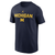 Michigan Wolverines Jordan Brand 2 Hit Helmet T-Shirt - Navy
