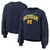 Michigan Wolverines Nike Women's Wordmark Club Oversized Pullover Sweatshirt - Navy