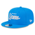 Detroit Lions New Era Script 9FIFTY Snapback Hat - Blue