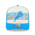 Detroit Lions New Era A-Frame Trucker Banner 9FIFTY Snapback Hat - Chrome/Blue