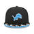 Detroit Lions New Era Youth Flame 9FIFTY Snapback Hat - Black