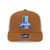 Detroit Lions New Era Retro Trucker 9SEVENTY Stretch-Snap Hat - Light Bronze/White