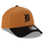 Detroit Tigers New Era 2Tone A-Frame 9FORTY Adjustable Hat - Light Bronze/Black