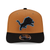 Detroit Lions New Era 2Tone 9SEVENTY Stretch-Snap Hat - Light Bronze/Black