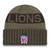 Detroit Lions New Era 2025 Salute to Service Knit Hat - Dark Green