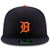 Detroit Tigers New Era Authentic Collection On-Field Road 59Fifty Fitted Hat - Navy