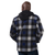 Detroit Tigers G-III Sherpa Lined Full-Snap Plaid Jacket - Navy
