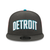 Detroit Pistons New Era 2025 City Edition 9FIFTY Snapback Hat - Charcoal