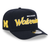 Michigan Wolverines New Era Script A-Frame 9FORTY Adjustable Hat - Navy