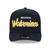 Michigan Wolverines New Era Script A-Frame 9FORTY Adjustable Hat - Navy