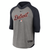 Detroit Tigers Nike Authentic Collection Flux Dri-FIT Raglan 3/4-Sleeve Hooded T-Shirt - Gray/Navy