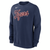 Detroit Tigers Nike Primetime Wordmark Sweatshirt - Navy