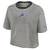 Detroit Lions Nike Women's Carried Away Striped Cropped T-Shirt - Black/Cream