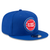 Detroit Pistons New Era Basic 9FIFTY Snapback Hat - Blue