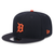 Detroit Tigers New Era Road 9FIFTY Snapback Hat-Navy