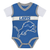 Detroit Lions Outerstuff Infant Teeny Wideout 2-Piece Bodysuit/Pants Set - Blue/Gray
