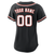 Detroit Tigers Nike Women's Carbon Custom Replica Jersey - Black