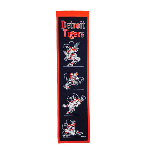 Winning Streak Detroit Tigers Cooperstown Kitty Heritage Banner