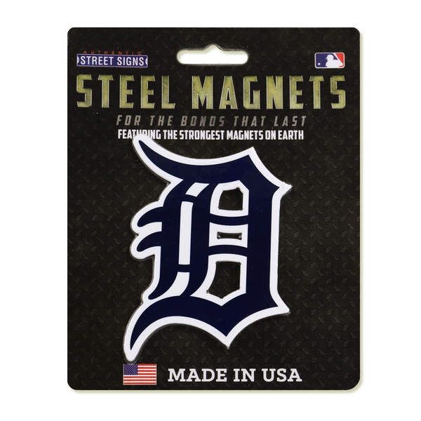 Detroit Tigers Authentic Street Signs Team Logo Steel Magnet