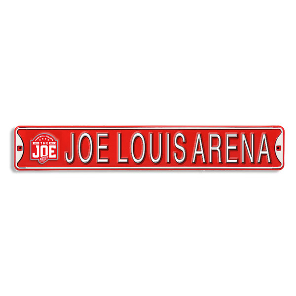 Authentic Street Signs Detroit Red Wings Joe Louis Arena Farewell Season Metal Street Sign